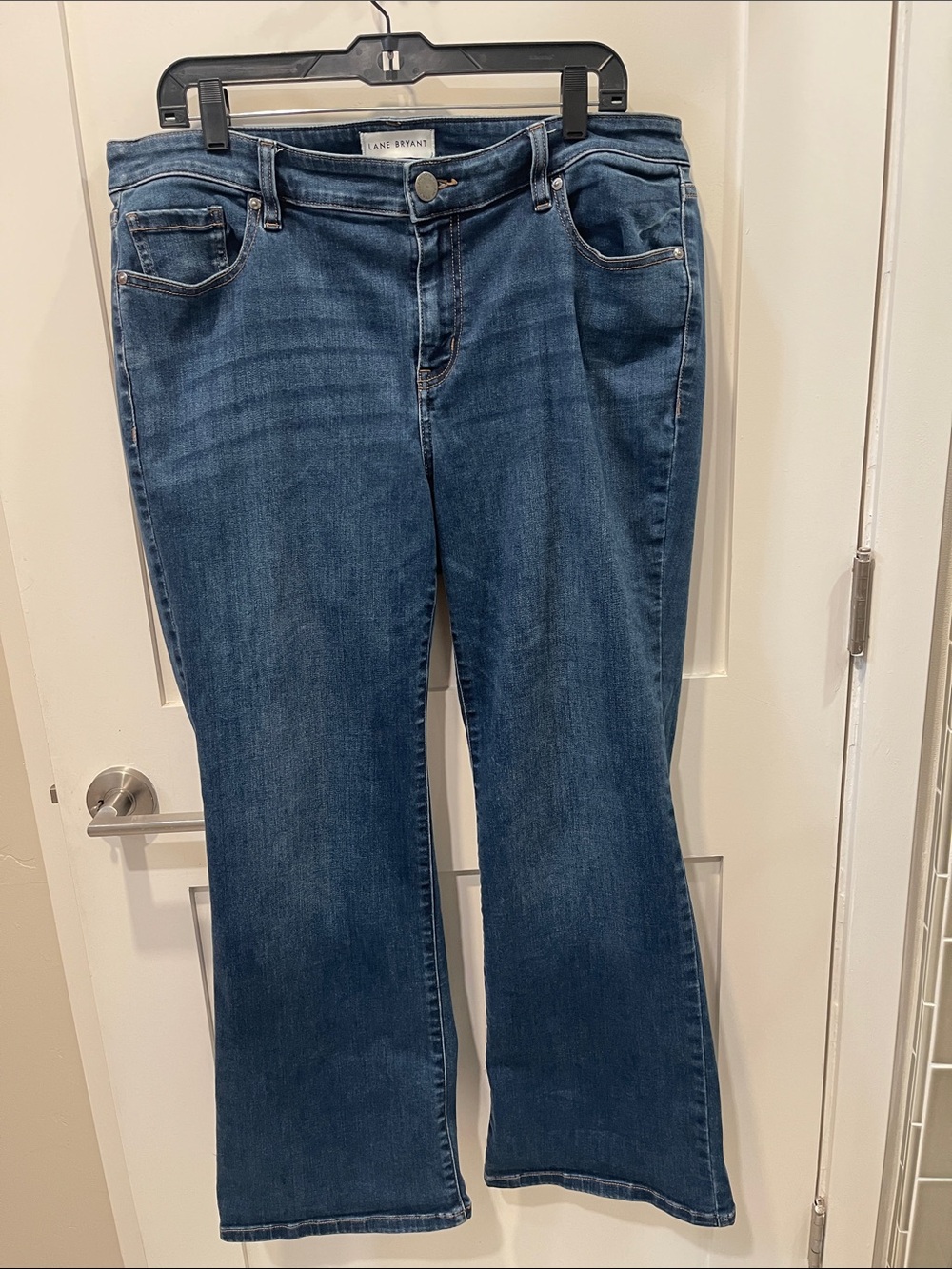 Lane Bryant Dark Blue Flare Jeans sz 16 Short